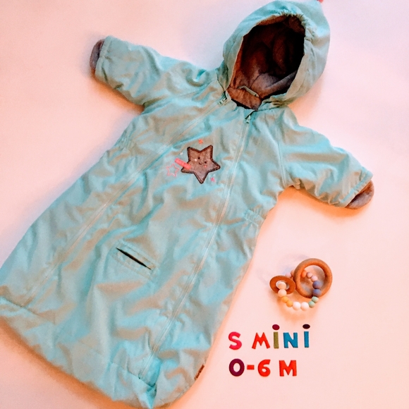 Souris Mini Other - Souris Mini 0-6M hooded Pouch Snowsuit